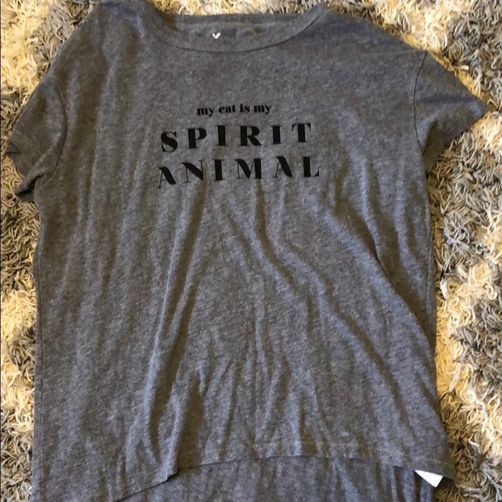 my cat is my spirit animal shirt (american eagle)